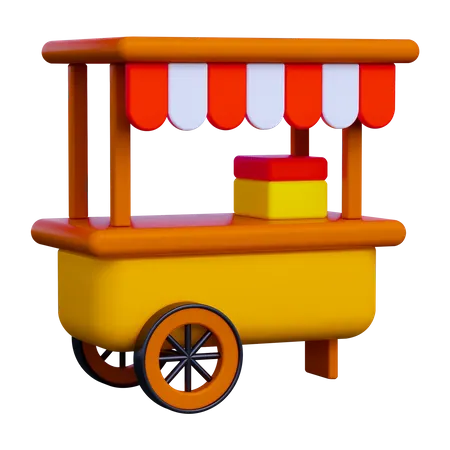 Culinary Cart  3D Icon