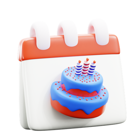 Cumpleaños  3D Icon