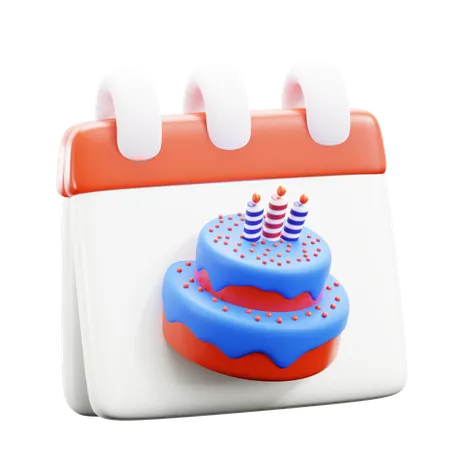 Cumpleaños  3D Icon