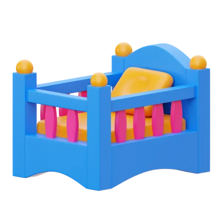 Cuna de bebe  3D Icon