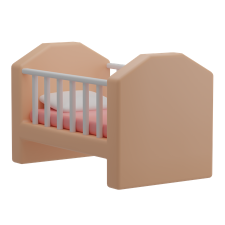 Cuna de bebe  3D Illustration