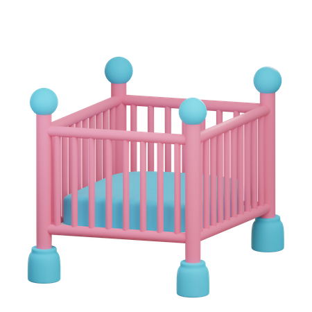 Cuna de bebe  3D Icon