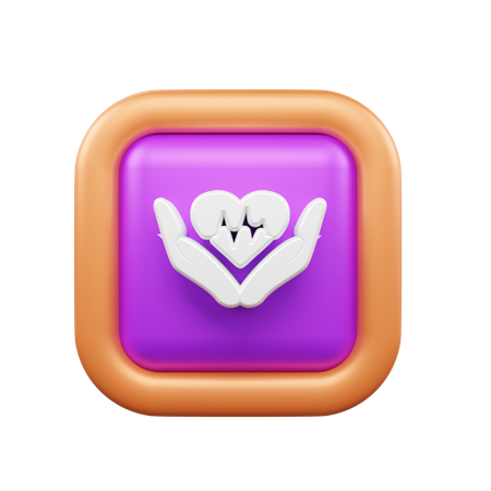 Cura del cuore  3D Icon