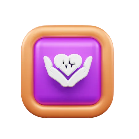 Cura del cuore  3D Icon