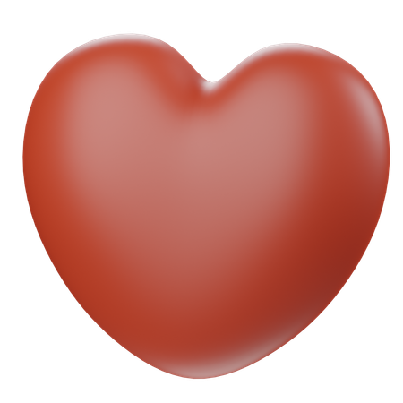 Cuore rosso  3D Icon