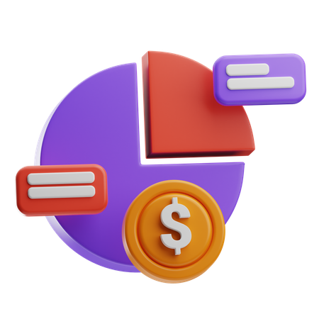 Cuota de mercado  3D Icon