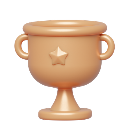 Cup bronze  3D Icon