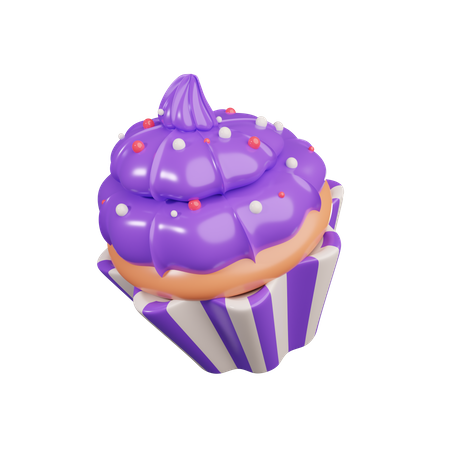Cup Cake 3D Illustration