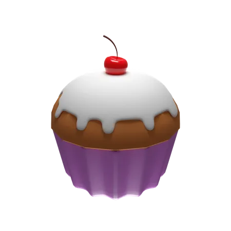 CUP CAKE 3 D ILLUSTRATION ICON 3D Icon