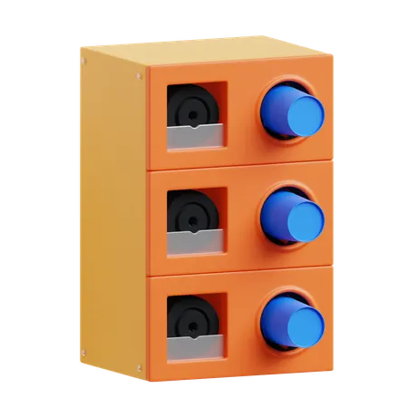 Cup Dispenser  3D Icon