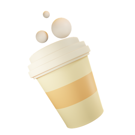 Cup Of Coffee 3D Illustration
