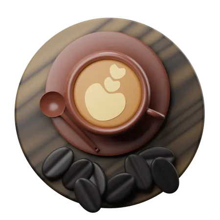 Cup Of Coffee 3D Illustration