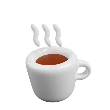 Cup of hot chocolate 3D Illustration
