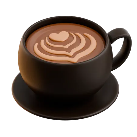 Cup Of Latte  3D Icon