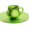3d cup plate logo