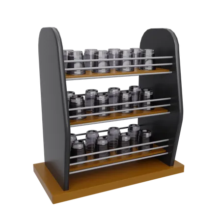 Cup rack  3D Icon