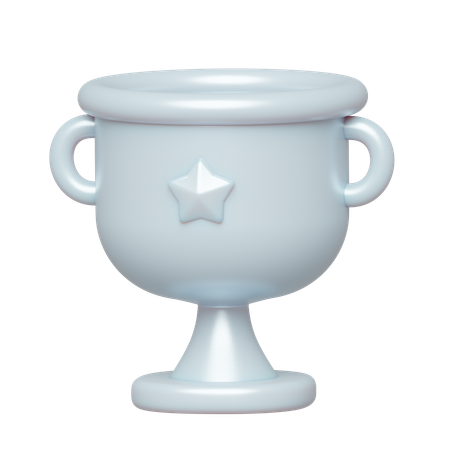Cup silver  3D Icon