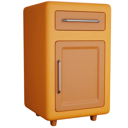 3 D Icon Illustration Small Cupboard 3D Icon