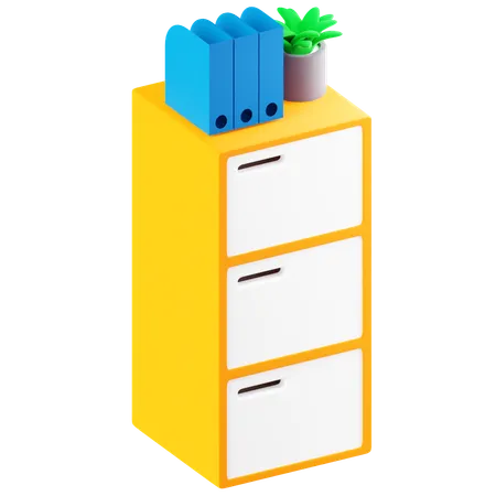 Cupboard office  3D Icon