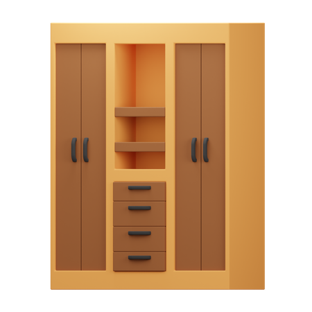 Cupboard wood  3D Icon