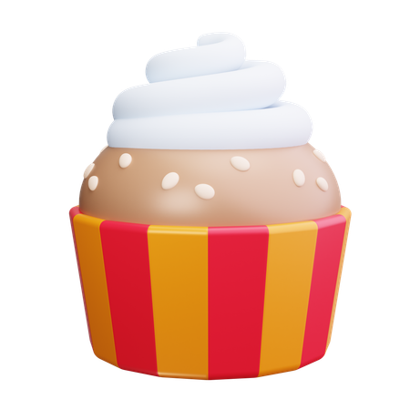 カップケーキ  3D Icon