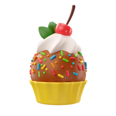 Cupcake  3D Icon