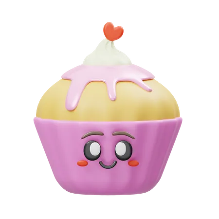 Cupcake  3D Illustration