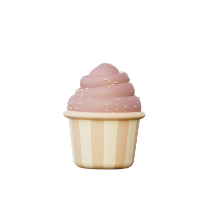 Cupcake  3D Illustration