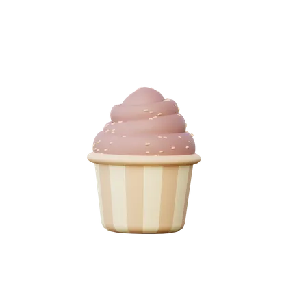 Cupcake  3D Illustration