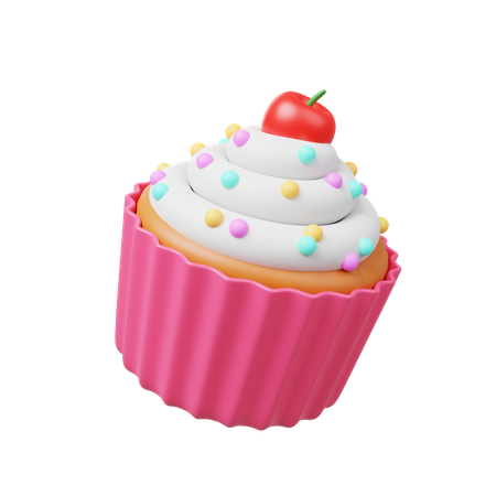 Cupcake  3D Illustration