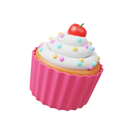 Cupcake  3D Illustration