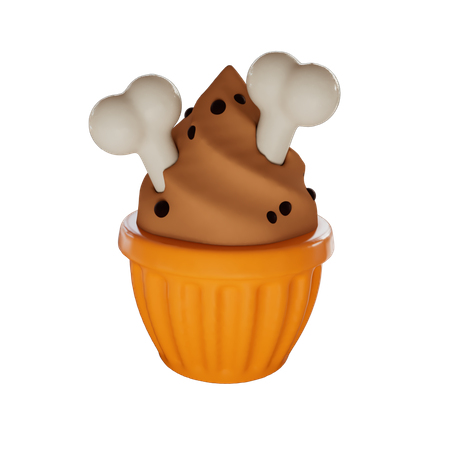 Cupcake  3D Illustration