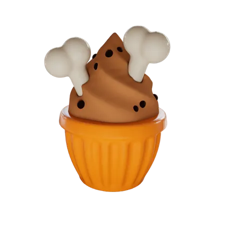 Cupcake  3D Illustration