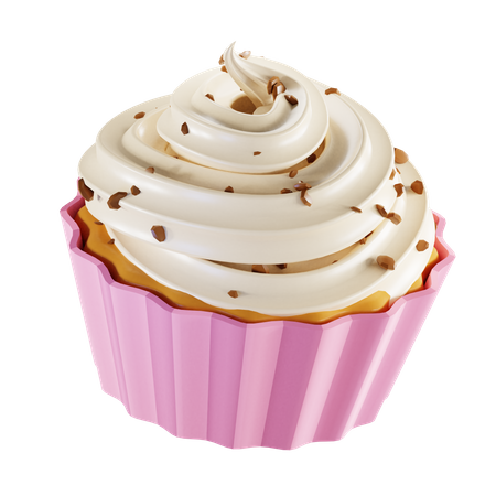 Cupcake  3D Illustration