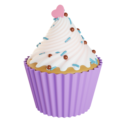 Cupcake  3D Illustration