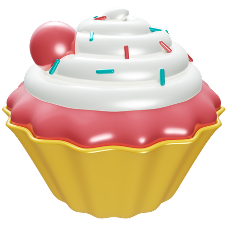 Cupcake  3D Illustration