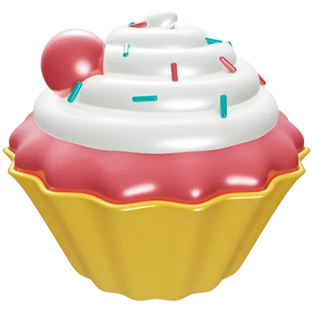 Cupcake  3D Illustration