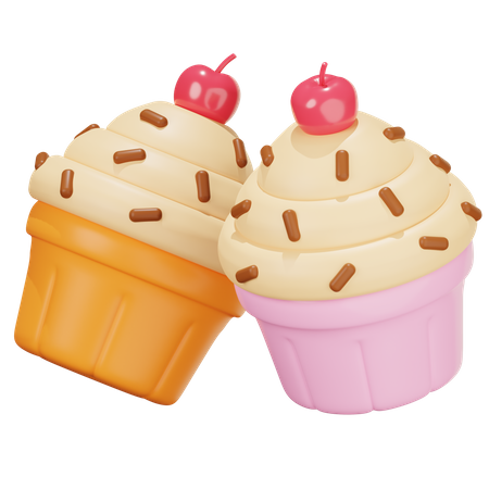 Cupcake  3D Illustration