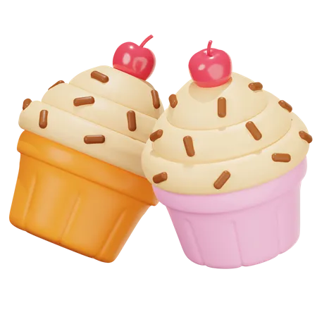 Cupcake  3D Illustration