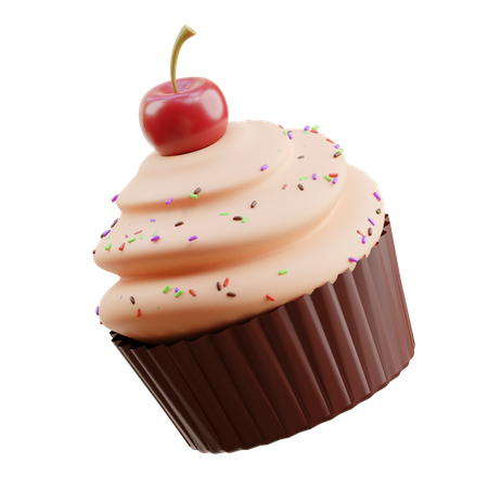 Cupcake  3D Illustration