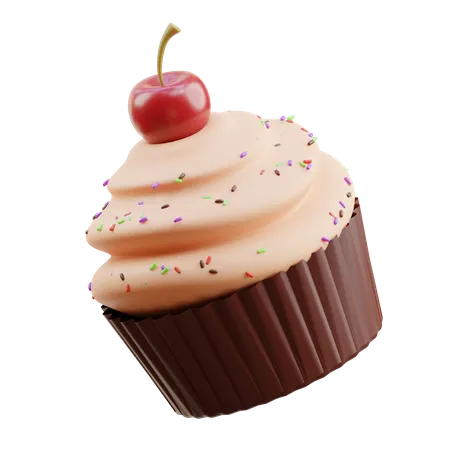 Cupcake  3D Illustration