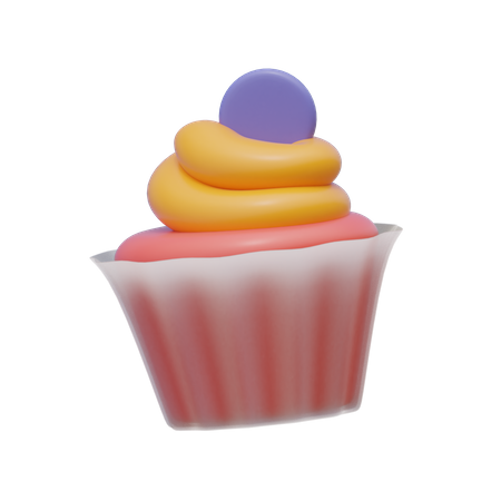 Cupcake  3D Illustration