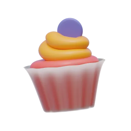 Cupcake  3D Illustration