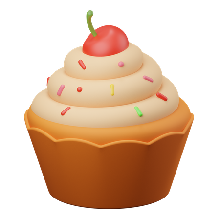 Cupcake  3D Illustration