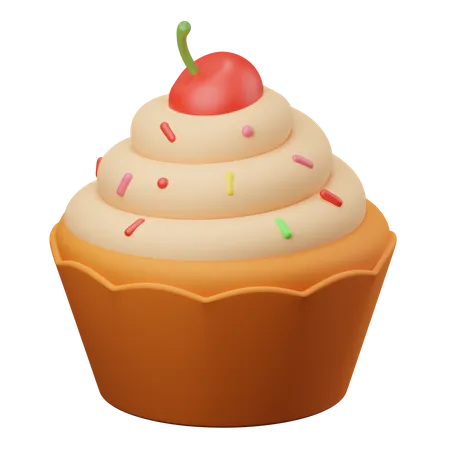 Cupcake  3D Illustration