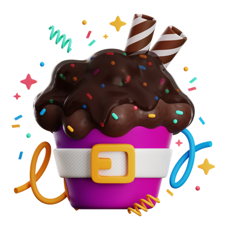 Cupcake 3D Icon