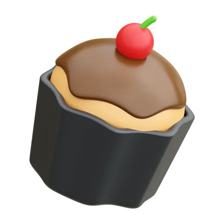 Cupcake 3 D Render Illustration Icon 3D Icon