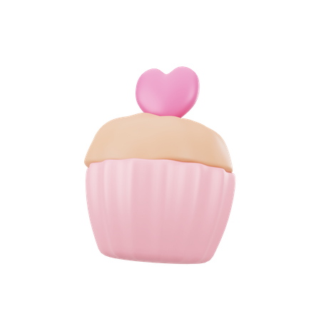 Amor de cupcake  3D Icon