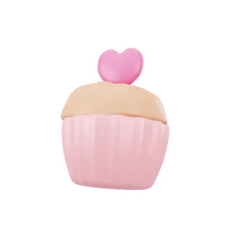 Petit gâteau d'amour  3D Icon