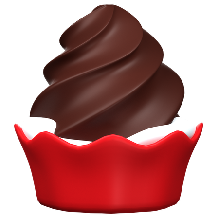 Petit gâteau au chocolat  3D Icon